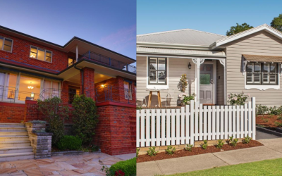 brick and weatherboard homes